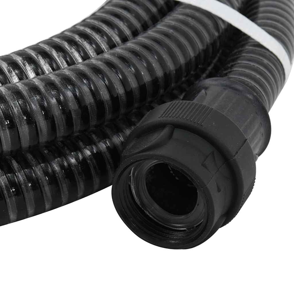Tubo di Aspirazione in PVC con Raccordi in Ottone 4 m x 1" Nero - Image 17 of 20