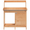 vidaXL Mesa de Trasplante Móvil de Madera Maciza de Abeto con Encimera de Zinc 110,5x45x124,5cm Marrón - Image 32 of 71