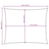 Parasole a Vela Oxford Rettangolare 3,5×5 m Antracite con Tessuto Rivestito in PU - Image 115 of 126