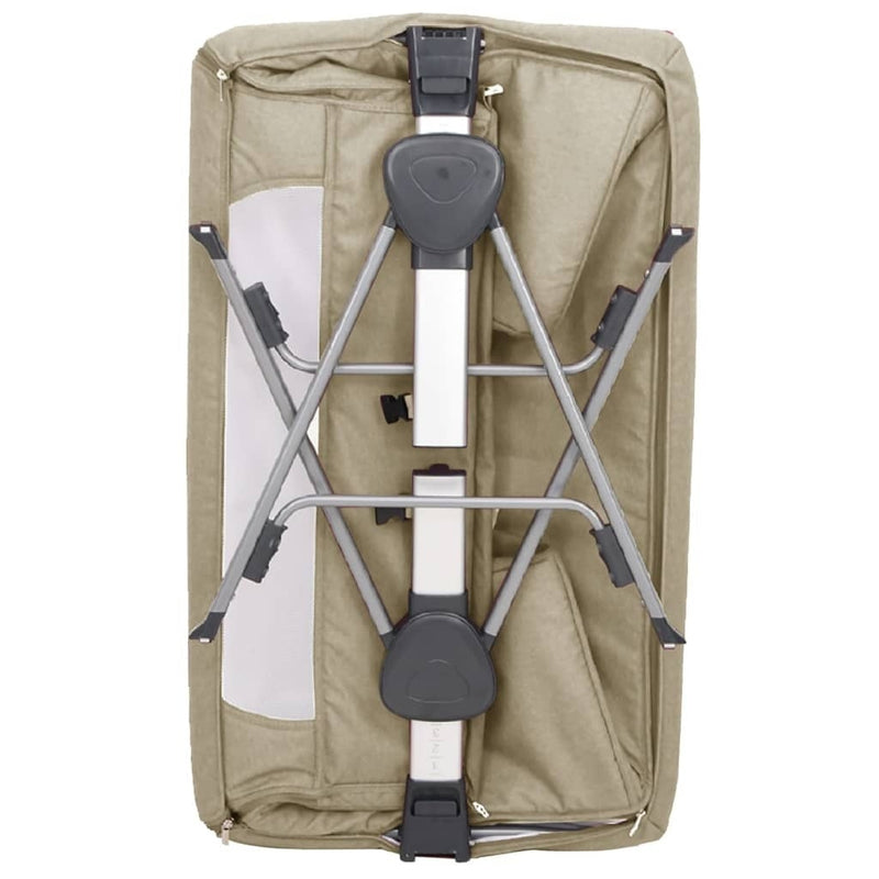 Lettino per Bambini con Materasso in Tessuto di Lino 93×56 cm Tortora - Image 35 of 37
