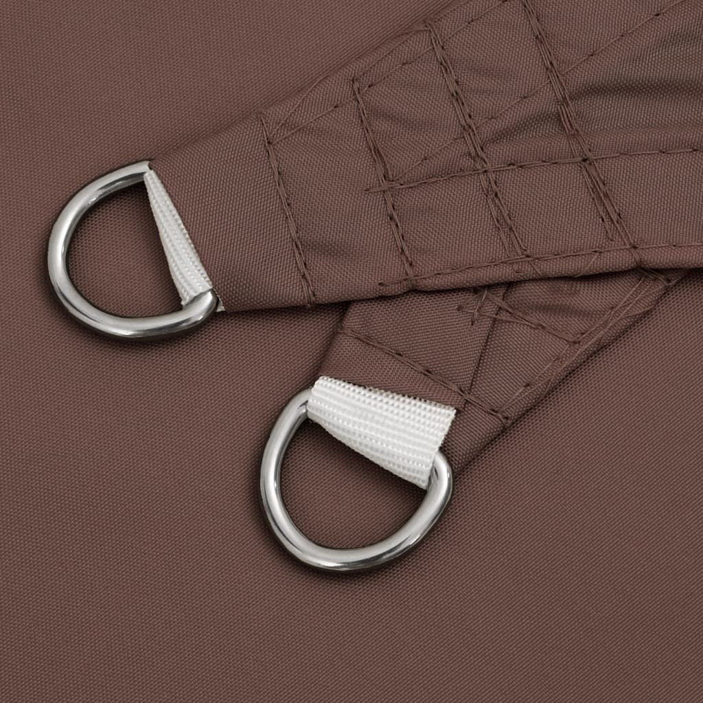 Parasole a Vela Rettangolare Rivestito in PU Oxford 2,5×5 m Marrone - Image 17 of 40