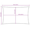 Parasole a Vela Rettangolare Rivestito in PU Oxford 2,5×5 m Marrone - Image 40 of 40