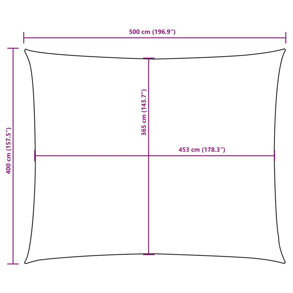 Parasole a Vela Oxford Rettangolare 4×5 m Marrone - Image 38 of 40