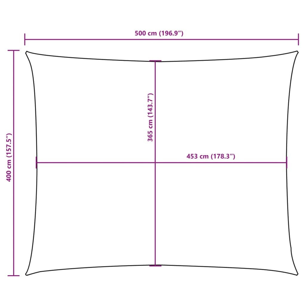Parasole a Vela Oxford Rettangolare 4×5 m Marrone - Image 40 of 40