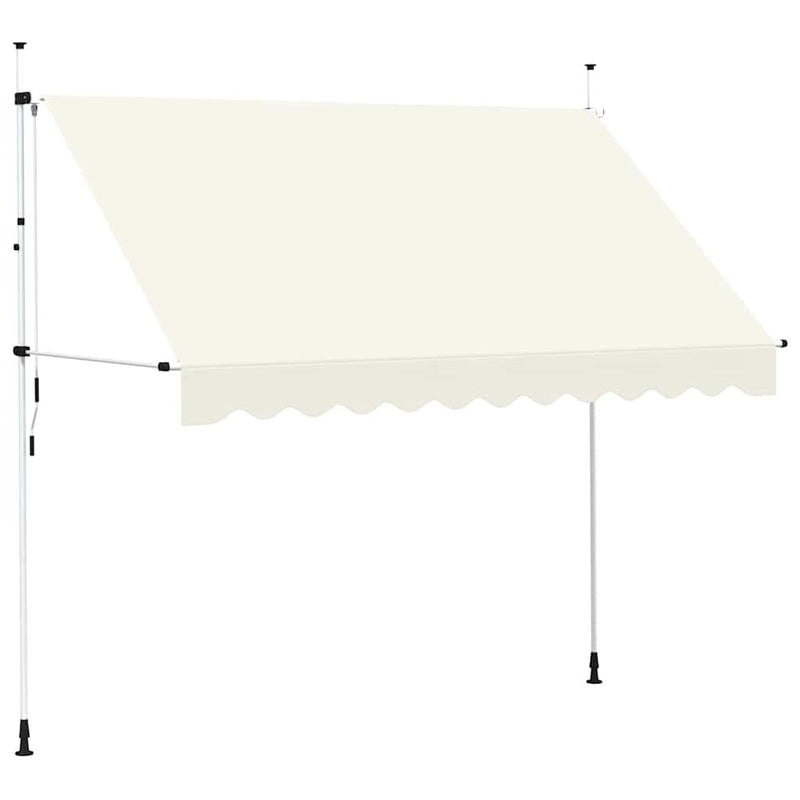 Tenda da Sole Retrattile Manuale 300 cm Crema con Telaio in Acciaio - Image 9 of 250