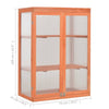 vidaXL Invernadero de Madera Maciza y Policarbonato 75x47x109 cm Marrón - Image 13 of 58