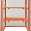 vidaXL Invernadero de Madera Maciza y Policarbonato 75x47x109 cm Marrón - Image 20 of 58