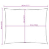 Parasole a Vela Oxford Rettangolare 3,5×4,5 m Antracite - Image 35 of 36