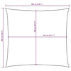 Parasole a Vela Quadrata in Tela Oxford 6×6 m Bianco - Image 17 of 21