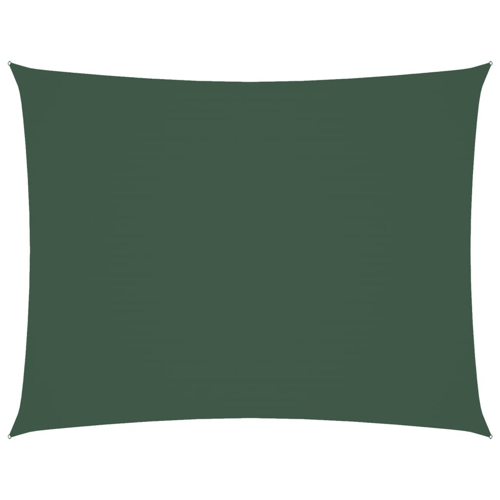 Parasole a Vela Rettangolare 5×7 m in Tessuto Oxford Rivestito PU Verde Scuro - Image 10 of 40