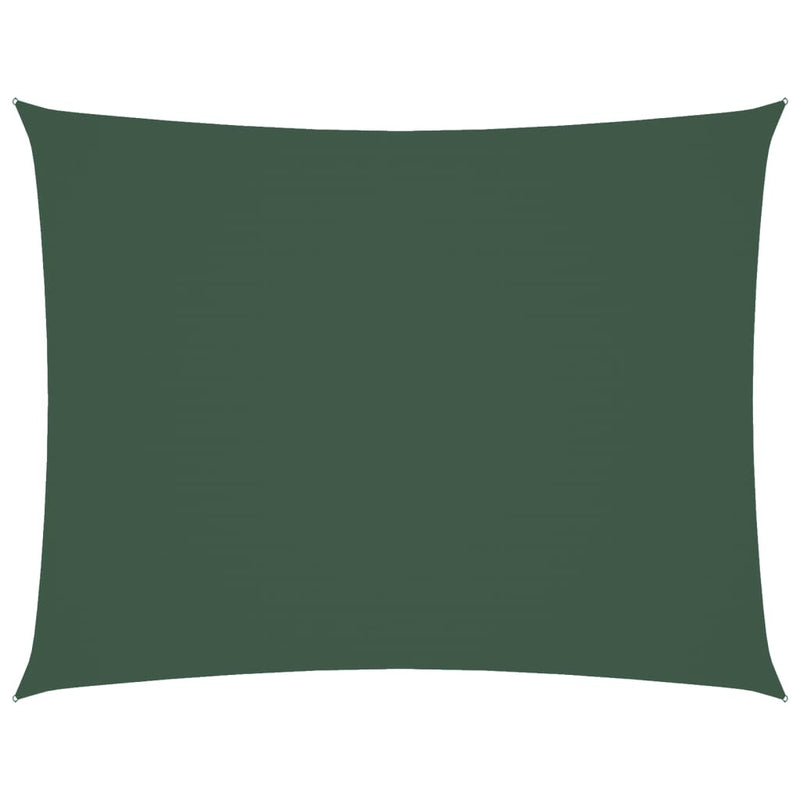 Parasole a Vela Rettangolare 5×7 m in Tessuto Oxford Rivestito PU Verde Scuro - Image 10 of 40