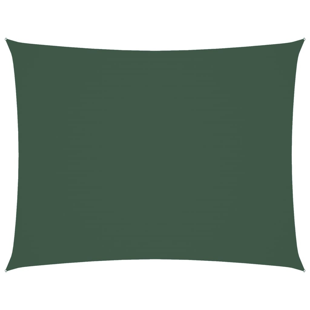 Parasole a Vela Rettangolare 5×7 m in Tessuto Oxford Rivestito PU Verde Scuro - Image 15 of 40