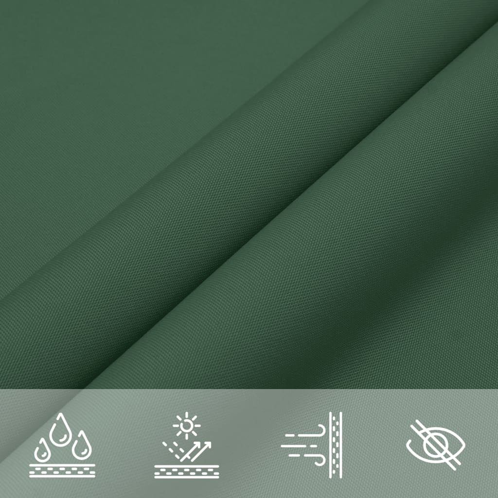 Parasole a Vela Rettangolare 5×7 m in Tessuto Oxford Rivestito PU Verde Scuro - Image 20 of 40