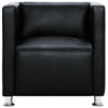 Poltrona a Pozzetto in Pelle Artificiale, Capacità 110 kg, 71×54×69 cm, Nera - Image 13 of 56