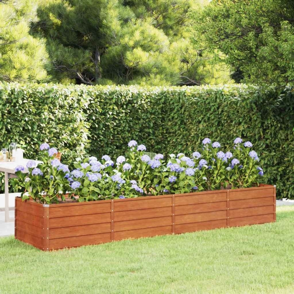 vidaXL Jardinera Elevada de Jardín Acero Corten 320x80x45 cm Óxido - Image 1 of 37