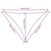 Parasole a Vela Oxford Triangolare 4×5×6,4 m Antracite - Image 35 of 36