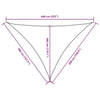 Parasole a Vela Oxford Triangolare 4×5×6,4 m Antracite - Image 36 of 36