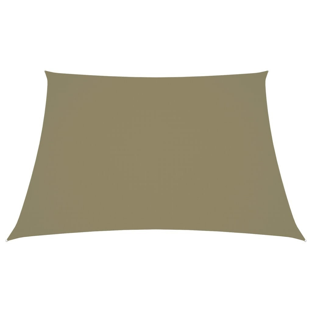 Parasole a Vela in Tela Oxford a Trapezio 2/4×3 m Beige - Image 4 of 20
