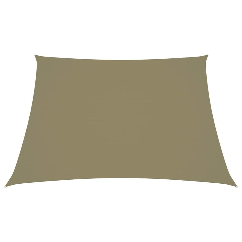 Parasole a Vela in Tela Oxford a Trapezio 2/4×3 m Beige - Image 4 of 20