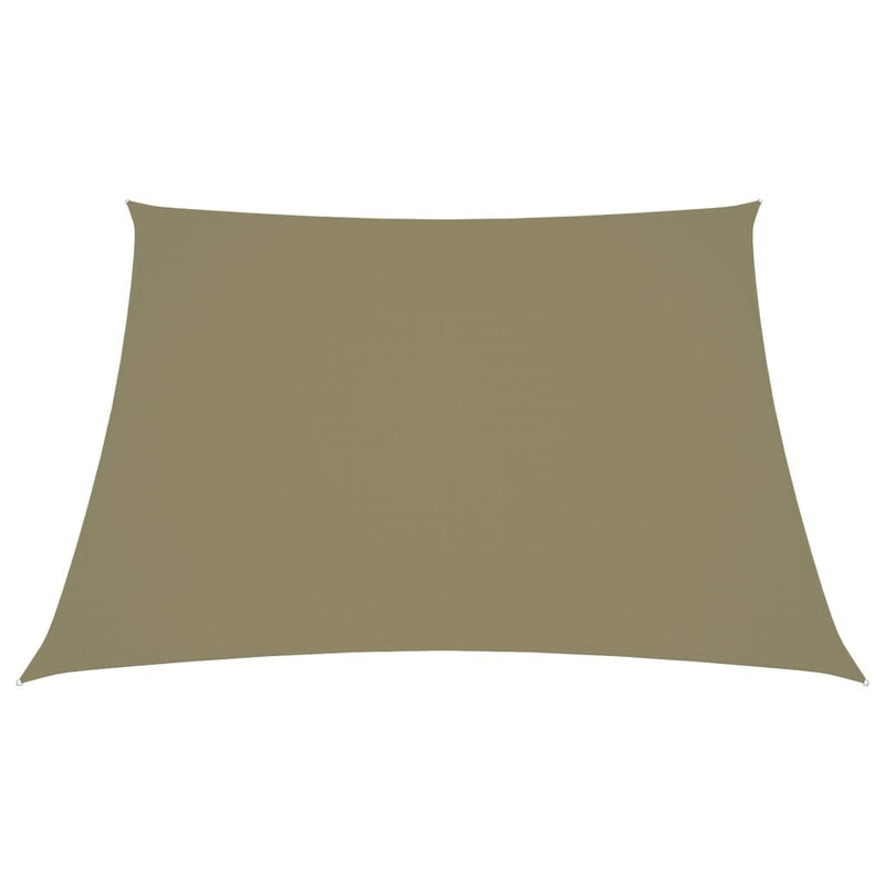 Parasole a Vela in Tela Oxford a Trapezio 2/4×3 m Beige - Image 5 of 20