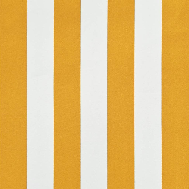 vidaXL Retractable Awning Steel/Polyester 200x150 cm Yellow and White - Image 29 of 33