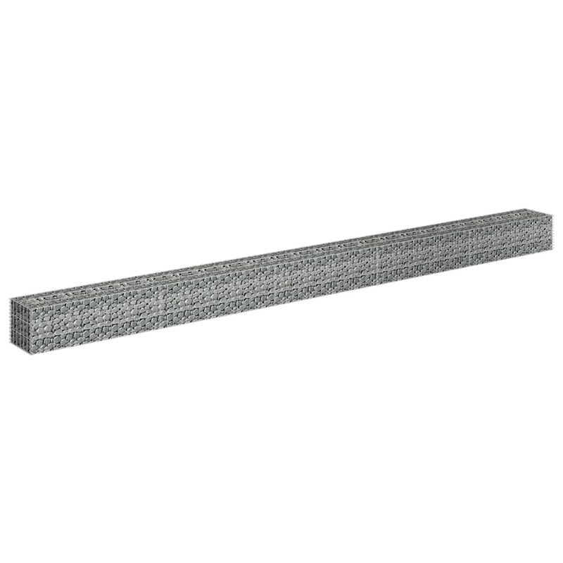 Gabbione Letto Rialzato Acciaio Zincato 450×30×30 cm Argento - Image 27 of 28