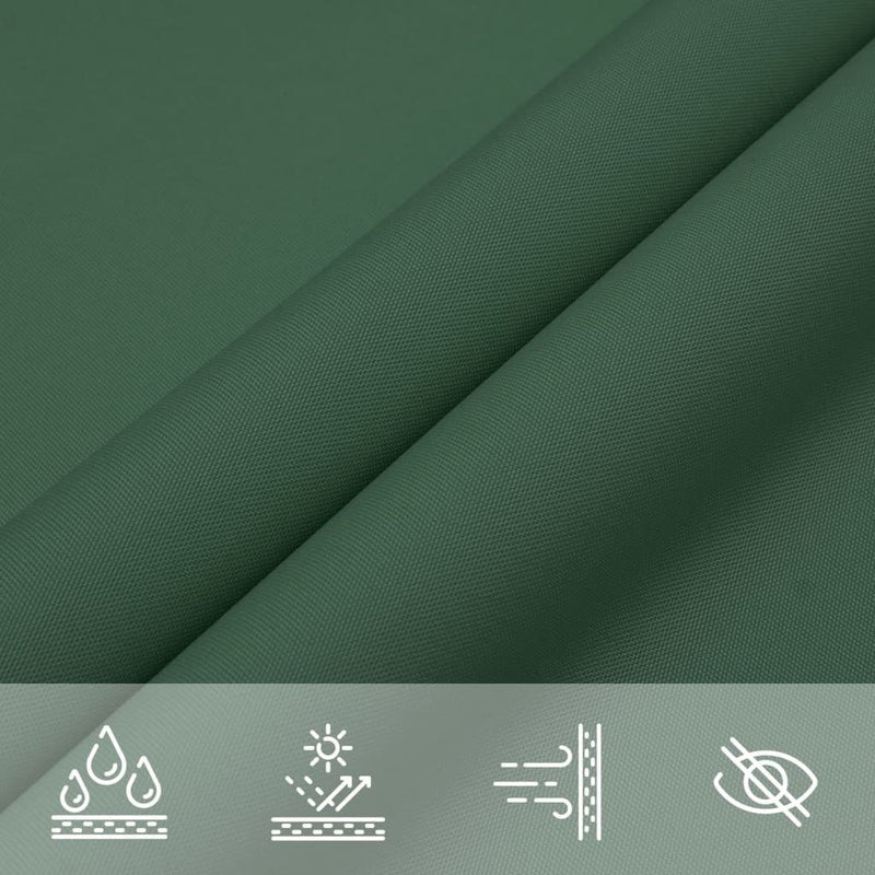 Parasole a Vela Quadrato in Tessuto Oxford 4,5×4,5 m Verde Scuro - Image 19 of 41