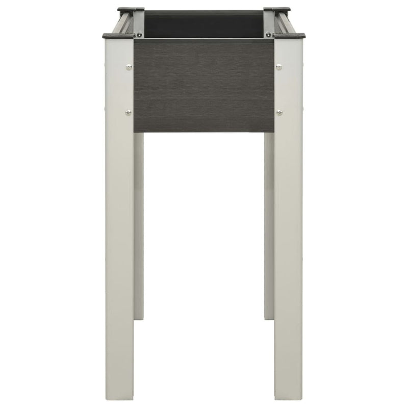 Fioriera Rialzata da Giardino in WPC 75×40×75 cm Grigio - Image 6 of 20
