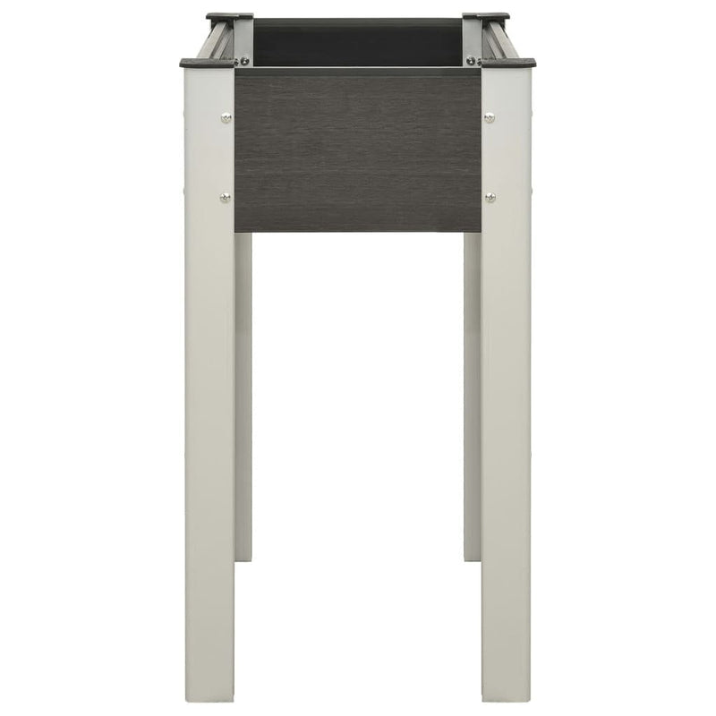 Fioriera Rialzata da Giardino in WPC 75×40×75 cm Grigio - Image 13 of 20