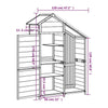 Rimessa da Giardino Legno Massello Pino 120×53,5×170 cm Grigia - Image 18 of 22