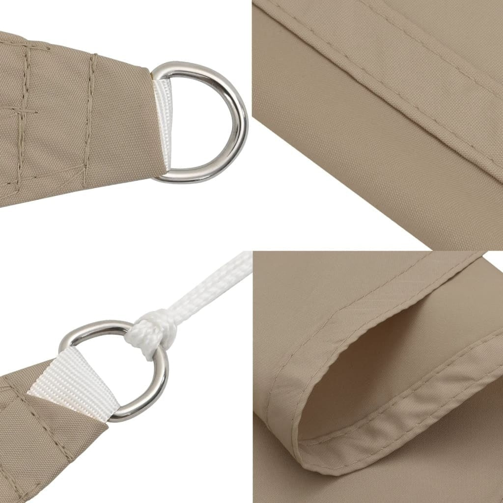 Parasole a Vela Tessuto Oxford Rettangolare 5×7m Tortora - Image 12 of 24