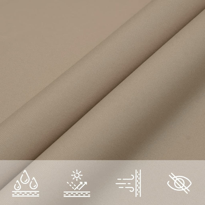 Parasole a Vela Tessuto Oxford Rettangolare 5×7m Tortora - Image 14 of 24