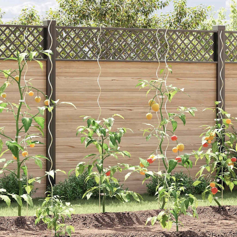 vidaXL Soportes en espiral para plantas de acero galvanizado 170 cm (50 piezas) - Image 13 of 40