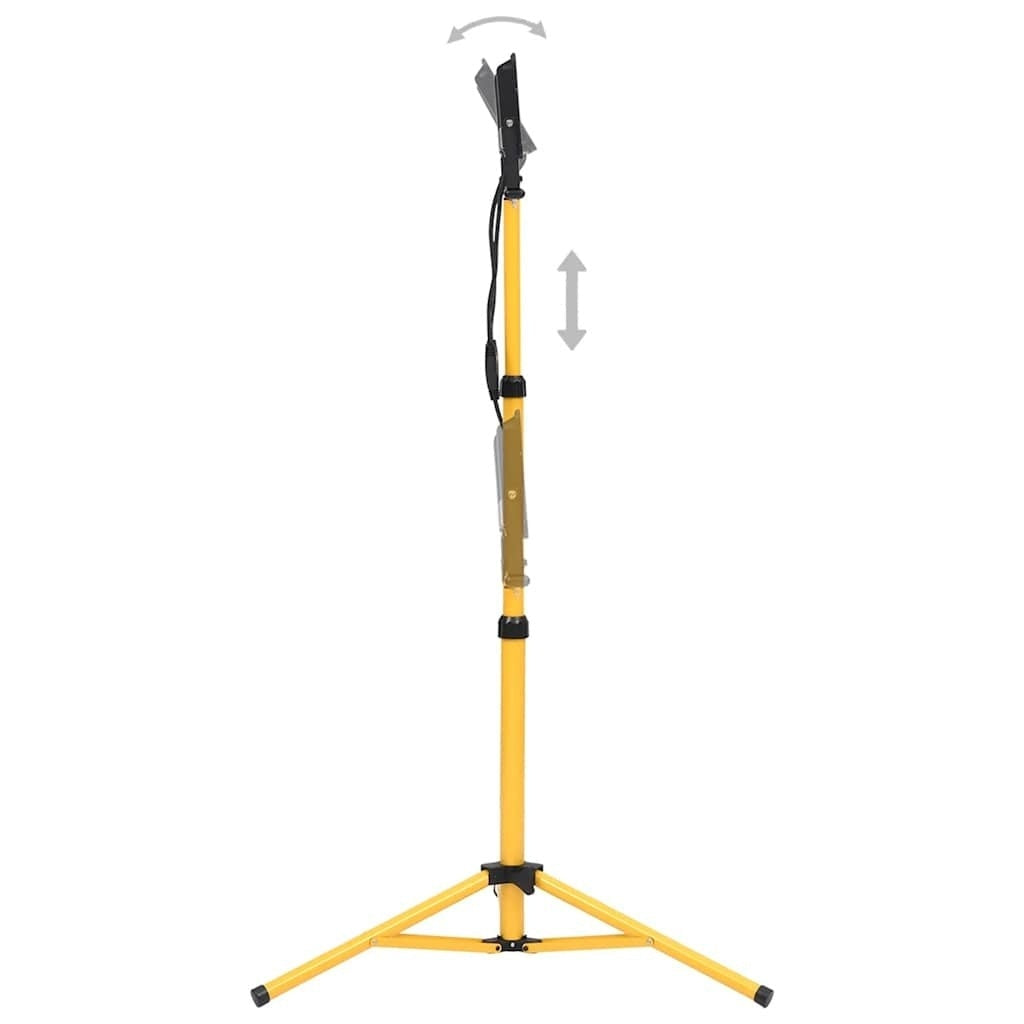 Faretto a LED con Treppiede 2×50 W, 7000 lm, Altezza Regolabile (79-172,5) cm, Nero/Giallo - Image 18 of 34