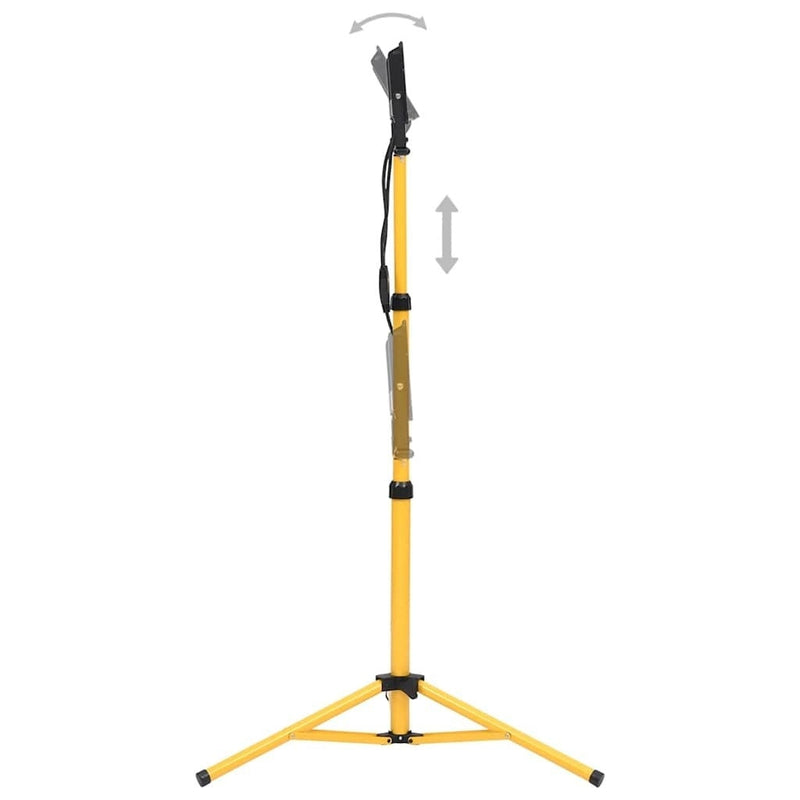 Faretto a LED con Treppiede 2×50 W, 7000 lm, Altezza Regolabile (79-172,5) cm, Nero/Giallo - Image 19 of 34