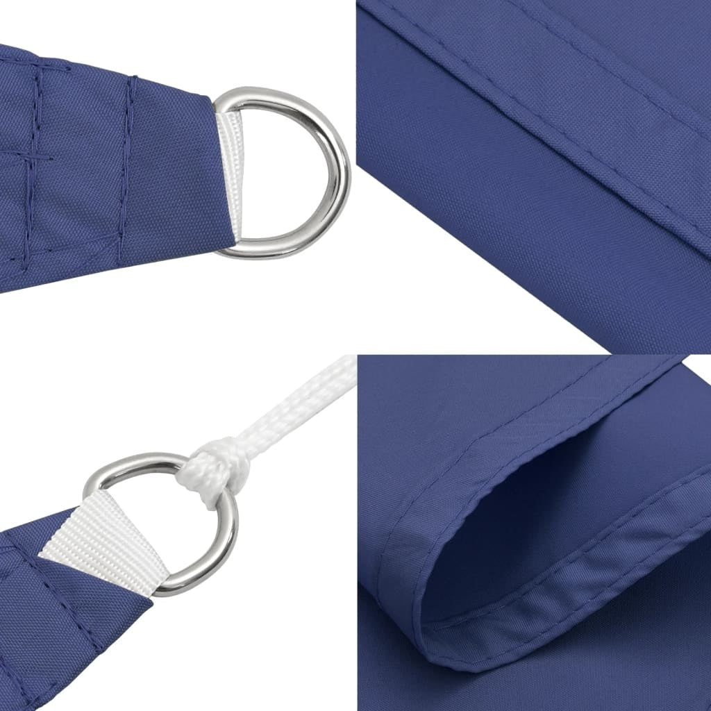 Parasole a Vela in Tessuto Oxford 4×7 m Rettangolare Blu - Image 31 of 34