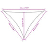 Parasole a Vela Oxford Triangolare 3,5×3,5×4,9 m Blu - Image 37 of 40