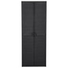 vidaXL Garden Storage Cabinet Black 65x45x172 cm PP Rattan - Image 1 of 89