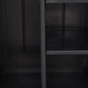 vidaXL Garden Storage Cabinet Black 65x45x172 cm PP Rattan - Image 64 of 89