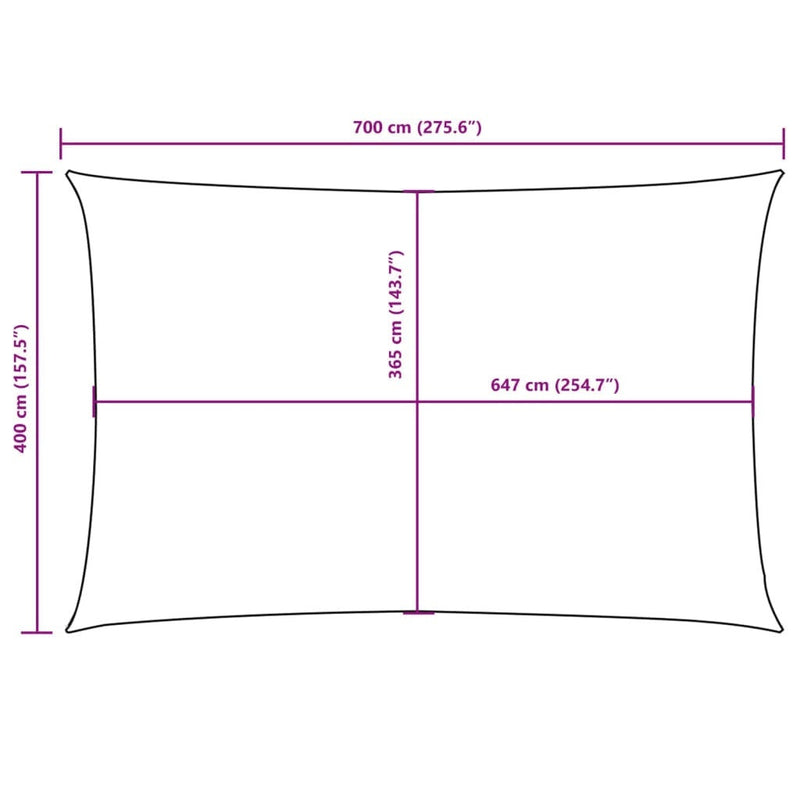 Tenda Parasole a Vela in Tessuto Oxford 4×7 m Verde Scuro - Image 52 of 59