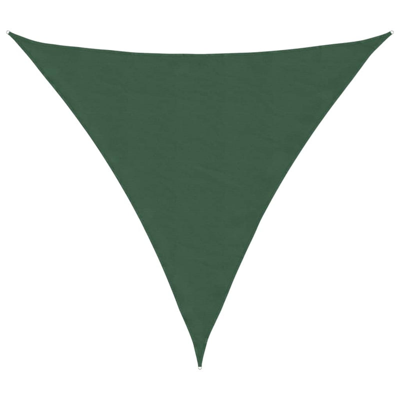 Parasole a Vela in Tessuto Oxford Triangolare 3,6×3,6×3,6 m Verde Scuro - Image 10 of 40