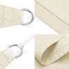 Parasole a Vela Rettangolare in Tessuto Oxford Rivestito in PU 2,5×4 m Crema - Image 16 of 21