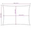 Parasole a Vela Rettangolare in Tessuto Oxford Rivestito in PU 2,5×4 m Crema - Image 21 of 21