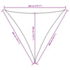 Parasole a Vela in Tessuto Oxford Triangolare 3,6×3,6×3,6 m Verde Scuro - Image 37 of 40