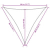 Parasole a Vela in Tessuto Oxford Triangolare 3,6×3,6×3,6 m Verde Scuro - Image 40 of 40
