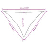 Parasole a Vela Oxford Triangolare 3×3×4,24 m Bianco - Image 35 of 37