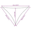 Parasole a Vela Oxford Triangolare 3×3×4,24 m Bianco - Image 37 of 37