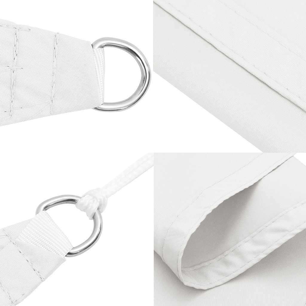 Parasole a Vela Triangolare 4×4×4 m in Tessuto PU Oxford, Bianco - Image 23 of 28