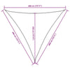 Parasole a Vela Triangolare 4×4×4 m in Tessuto PU Oxford, Bianco - Image 27 of 28