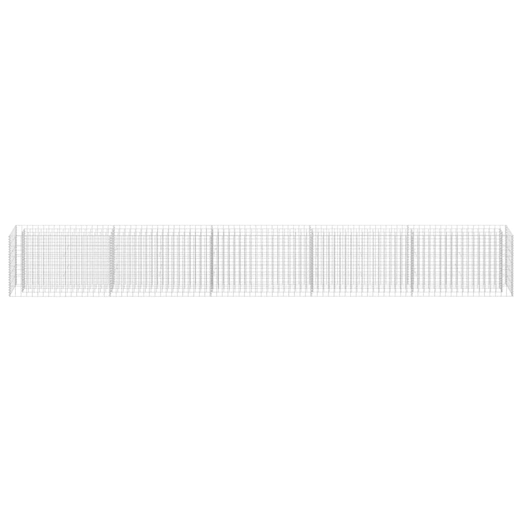 Gabbione Letto Rialzato Acciaio Zincato 450×30×60 cm Argento - Image 11 of 12